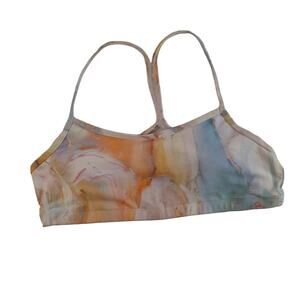 Calme by Johnny Was Tie Dye Marbled Sports Bra XL NWOT BOHO Athleisure‎ Luxe
